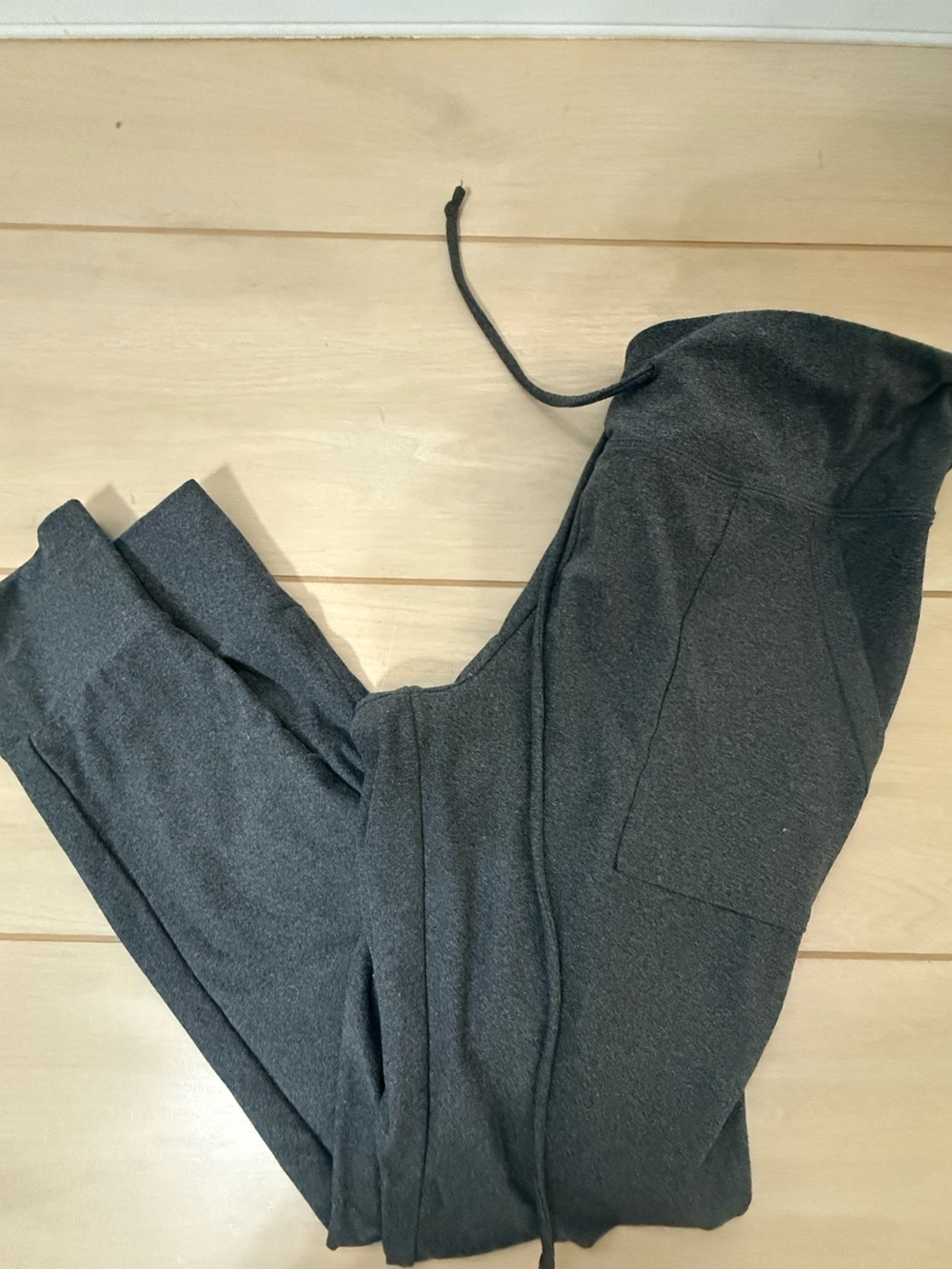 Grace and Lace Joggers  Gray Drawstring Jogger Pants Medium